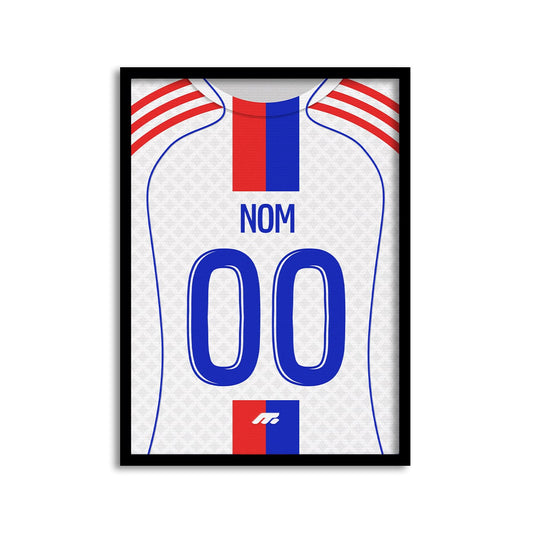 Affiche Olympique lyonnais football personnalisable à imprimer
