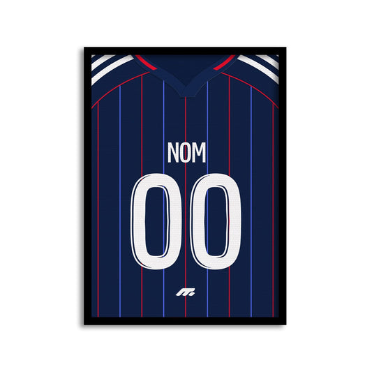 Affiche Olympique lyonnais football personnalisable à imprimer
