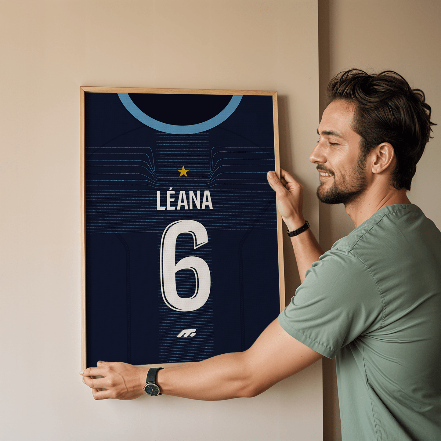Affiche Olympique de Marseille football personnalisable à imprimer