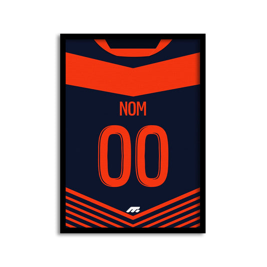 Affiche MONTPELLIER football personnalisable à imprimer