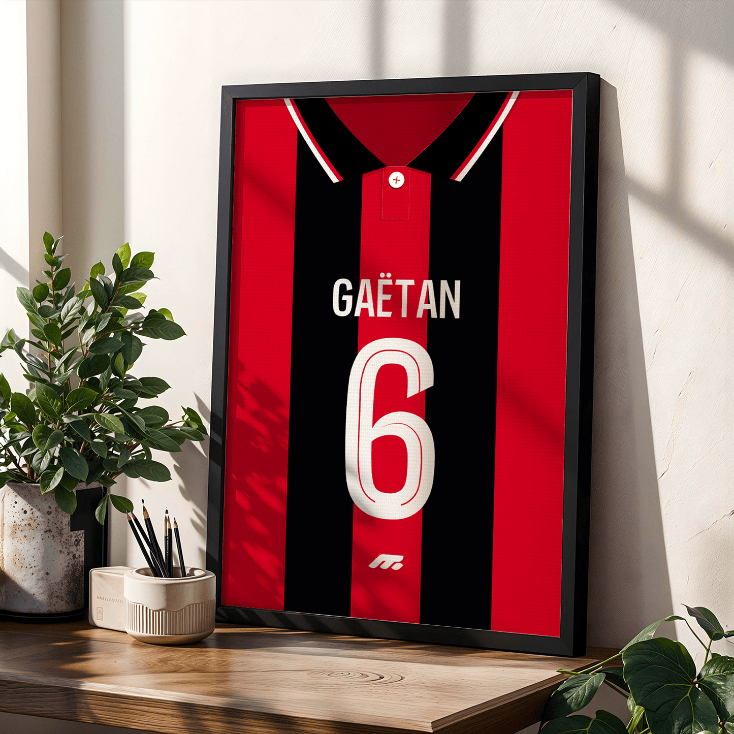 Affiche OGC Nice football personnalisable à imprimer