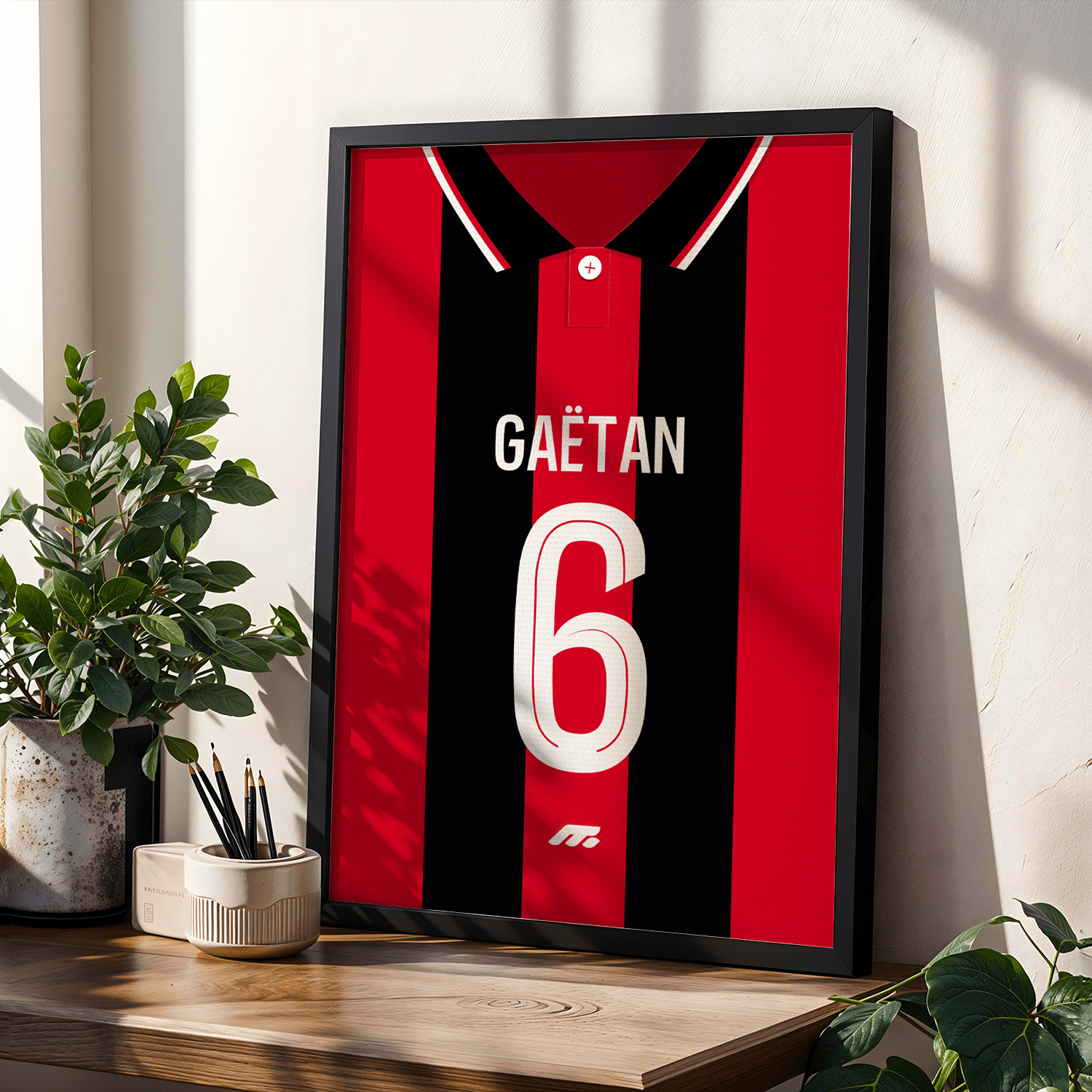 Affiche OGC Nice football personnalisable à imprimer