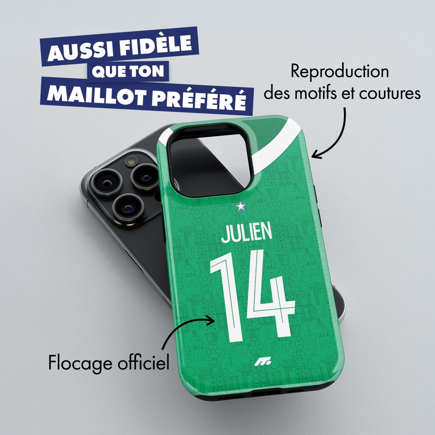 Pack SAINT-ÉTIENNE personnalisé de football