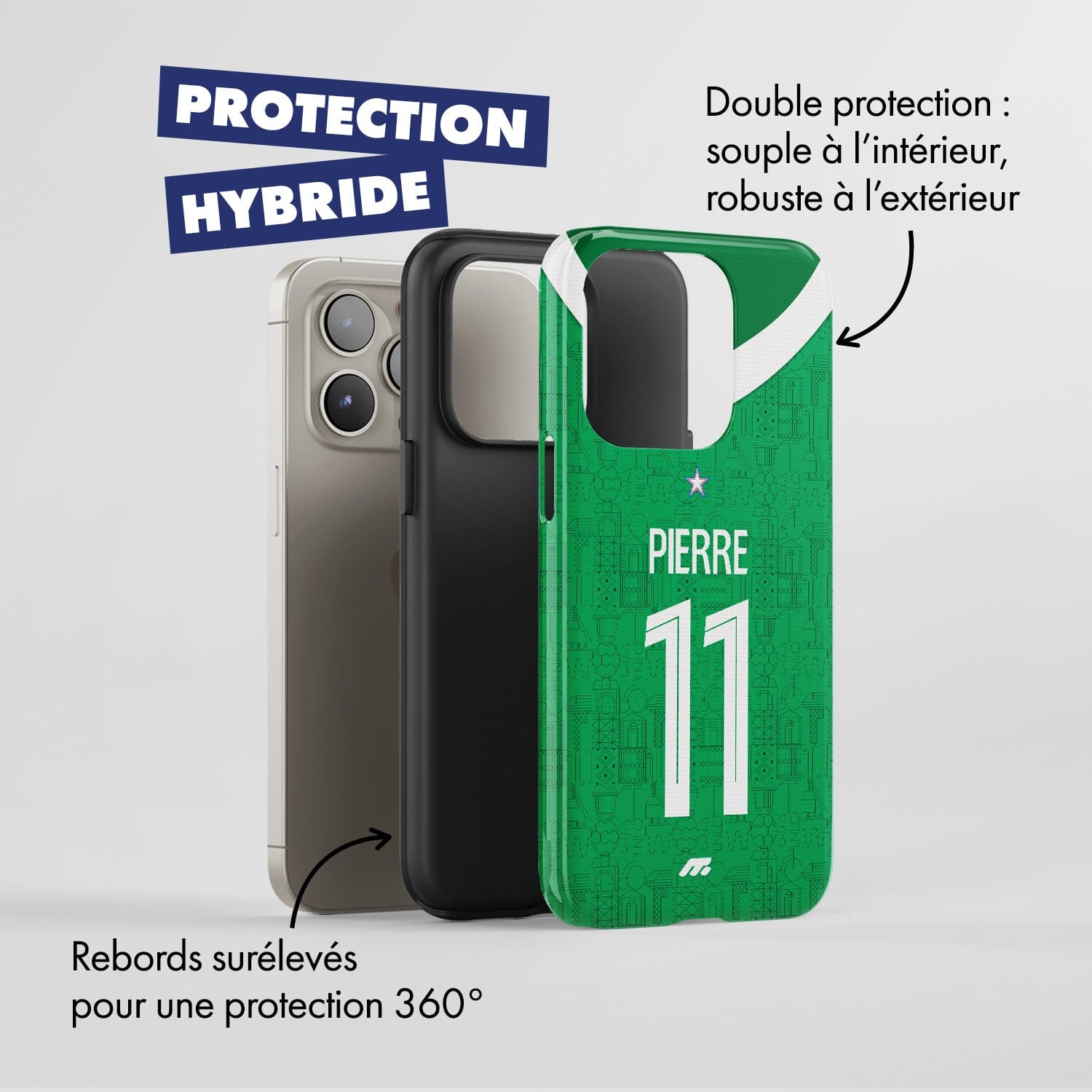 Pack SAINT-ÉTIENNE personnalisé de football