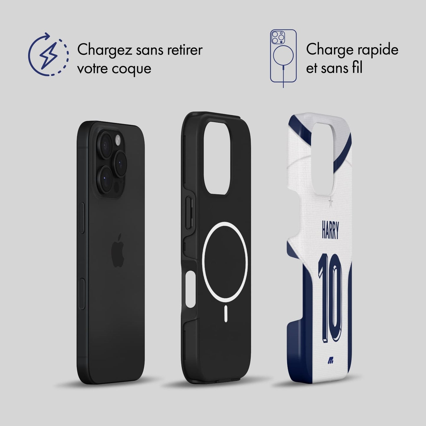 Coque de téléphone Magsafe Equipe de Angleterre personnalisée