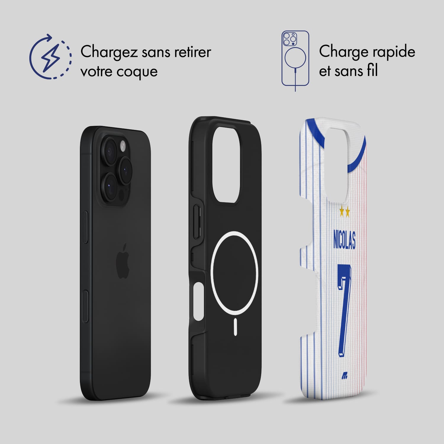 Coque de téléphone Magsafe Equipe de France personnalisée