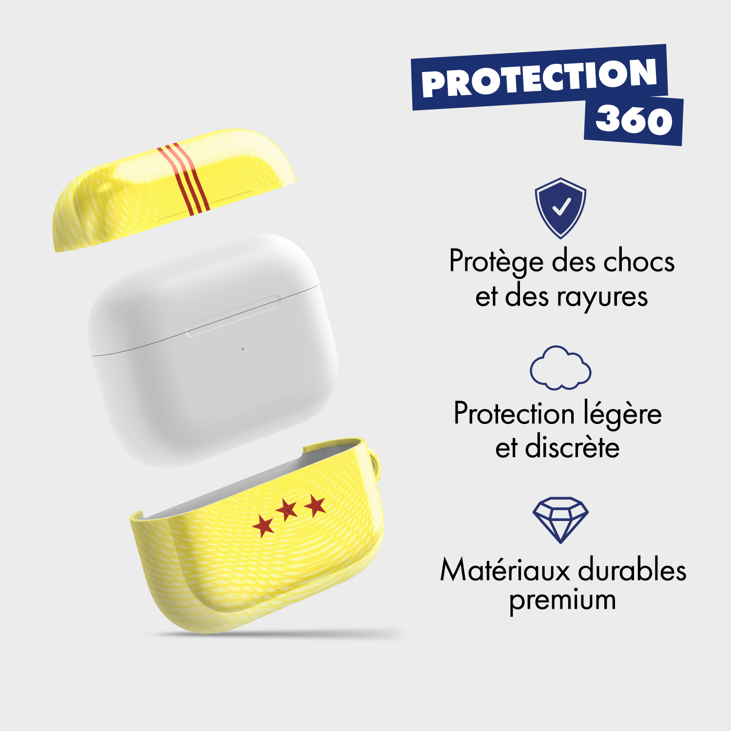 Coque pour AirPods & Samsung buds football Juventus Turin