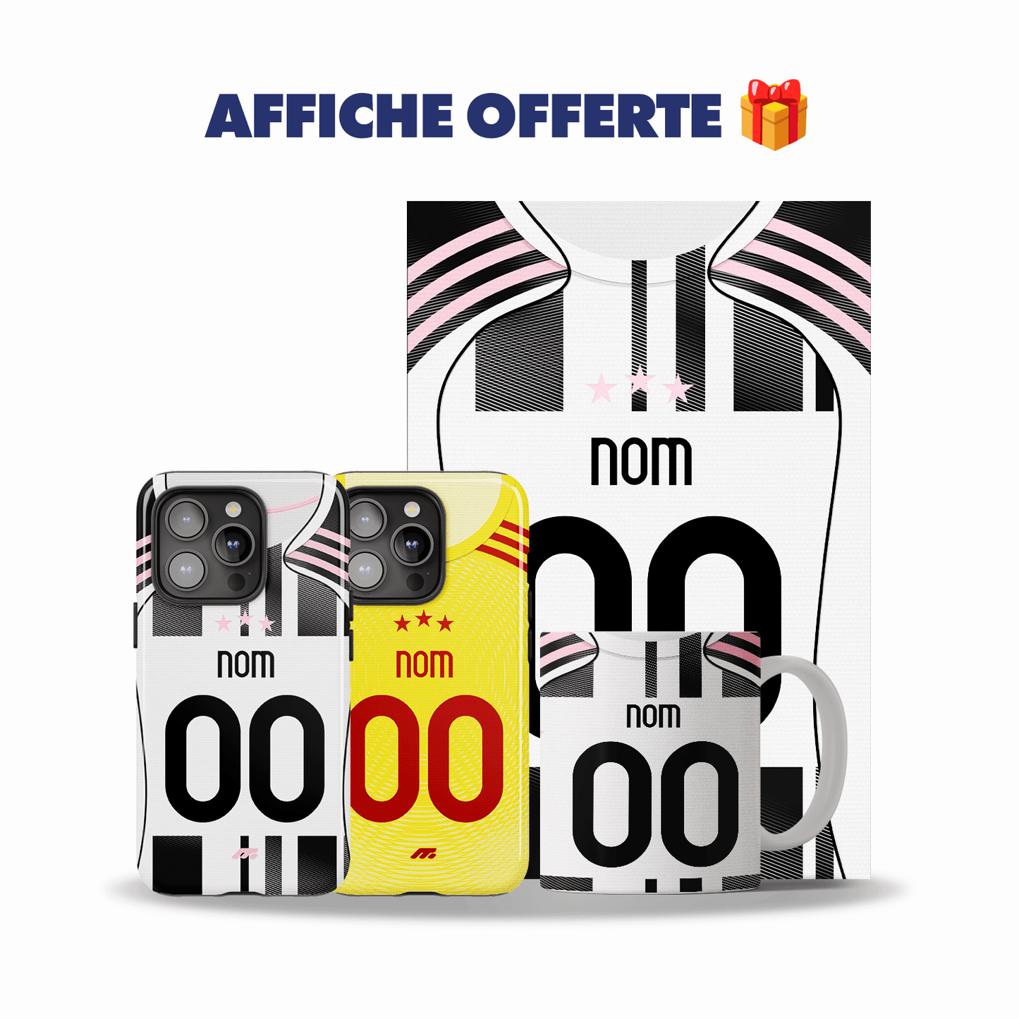 Pack JUVENTUS personnalisé de football