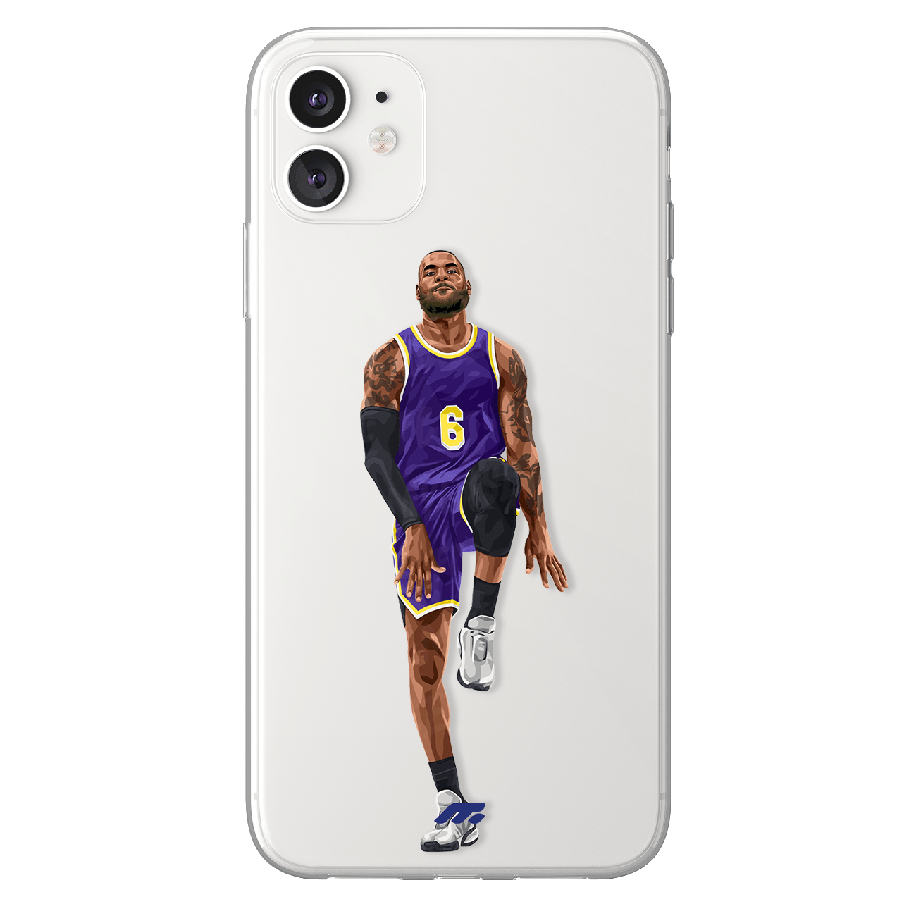 Coque de Lebron James avec Los Angeles Lakers, Etui de téléphone de Basket-ball