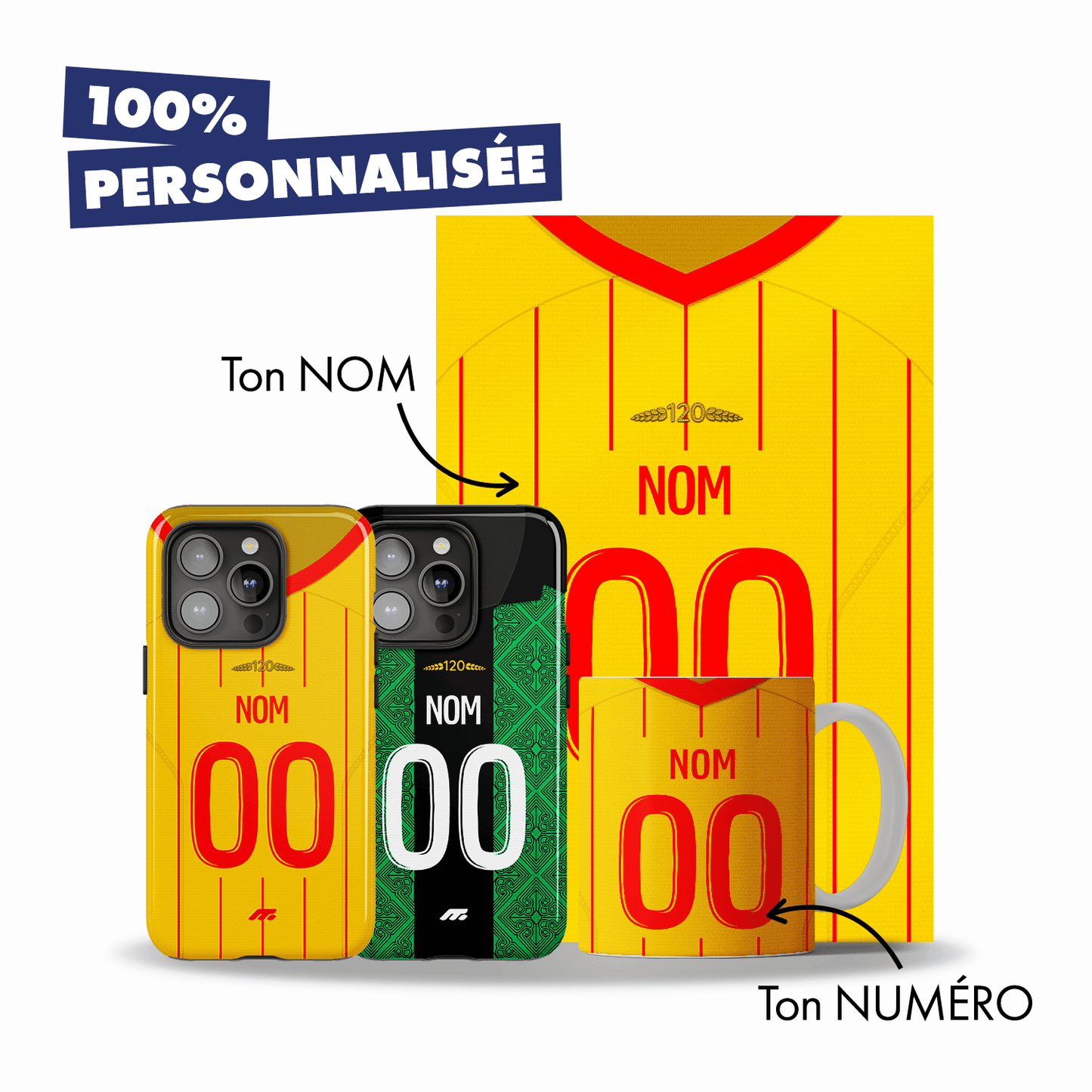 Pack LENS personnalisé de football