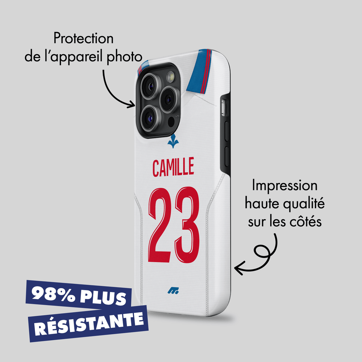 Coque de téléphone Lille personnalisé de football
