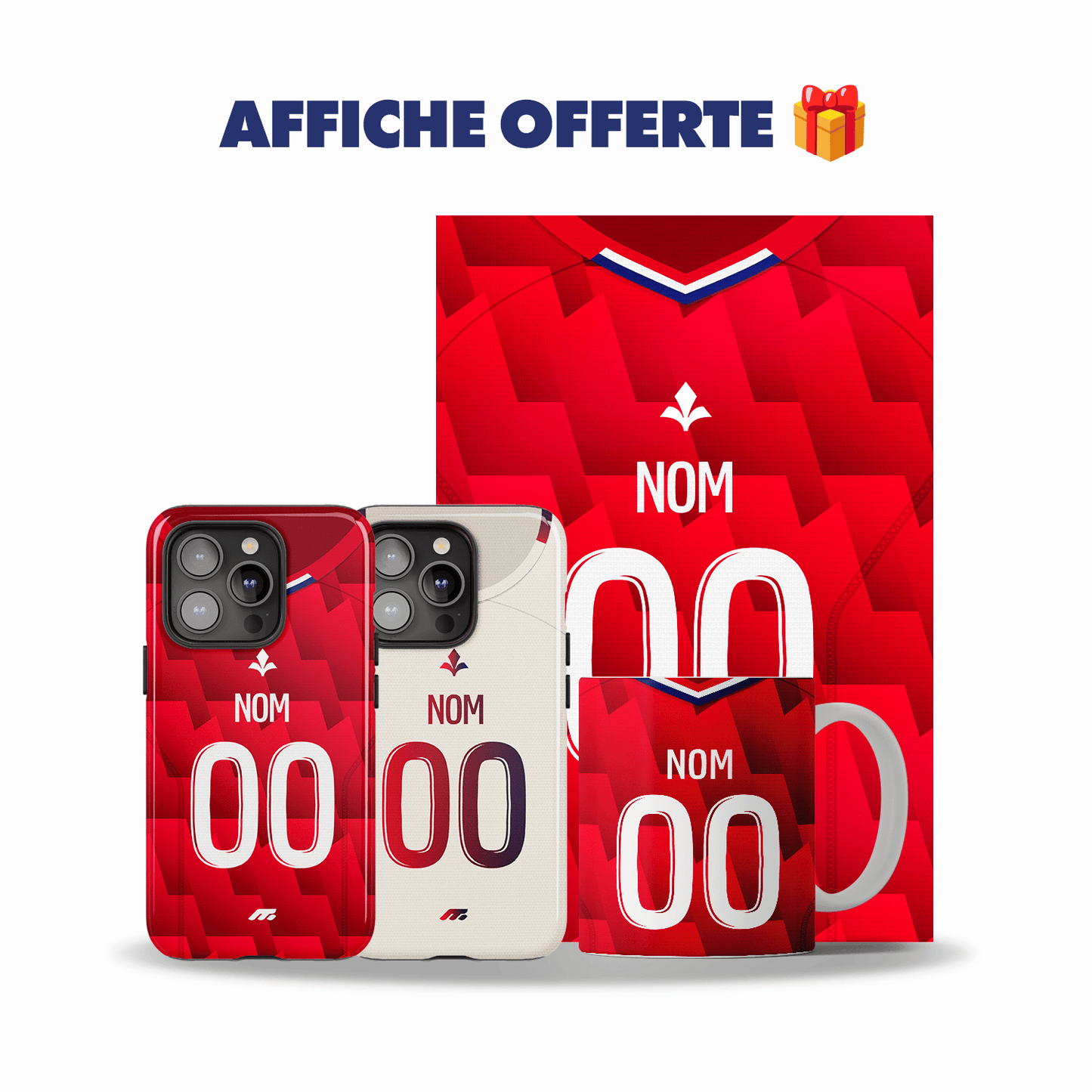 Pack LILLE personnalisé de football