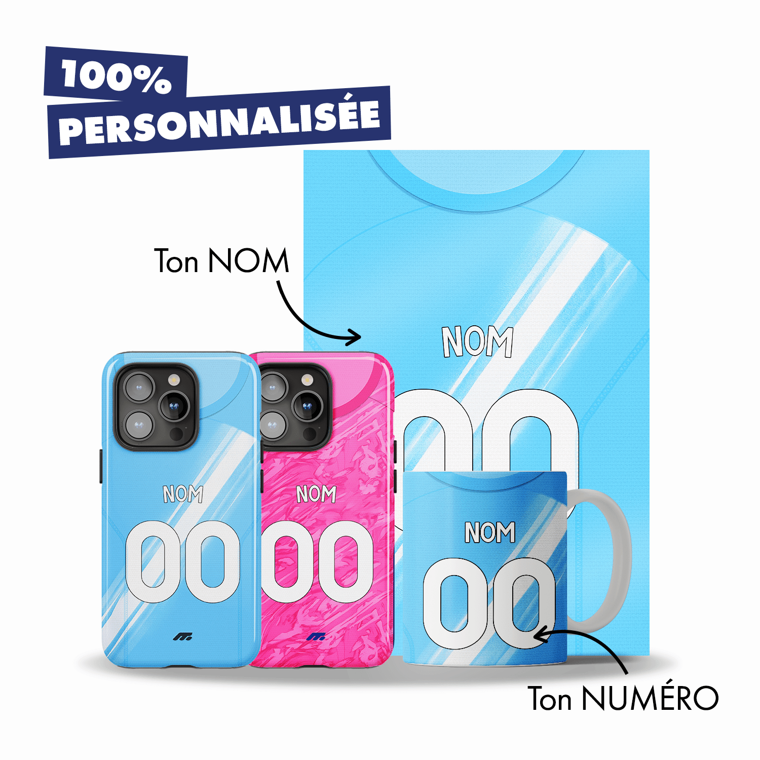 Pack MANCHESTER CITY personnalisé de football