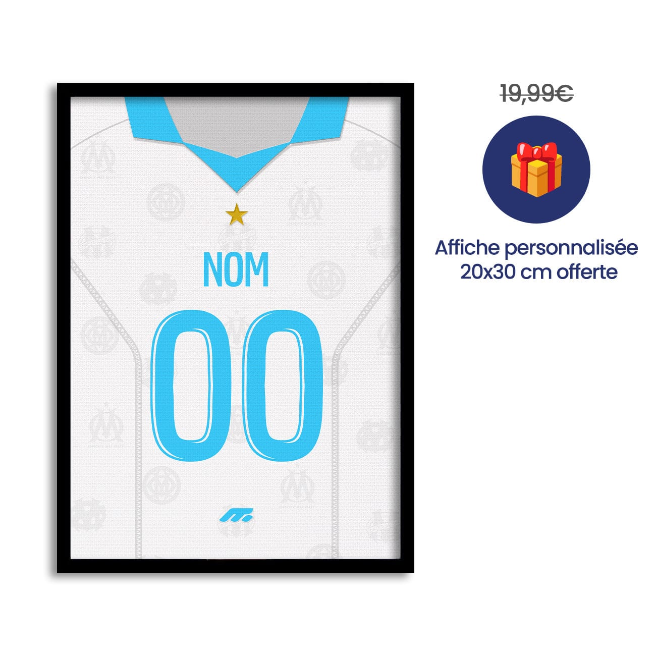 Pack MARSEILLE personnalisé de football