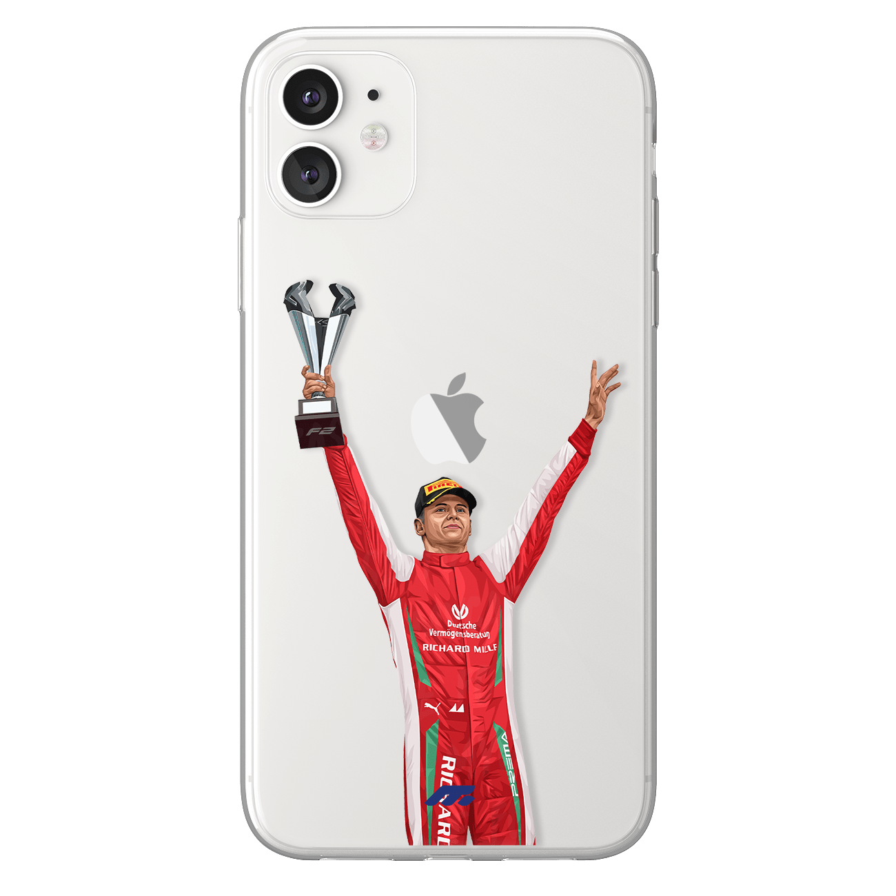 Coque de Mick Schumacher avec Haas, Etui de téléphone de Formule 1