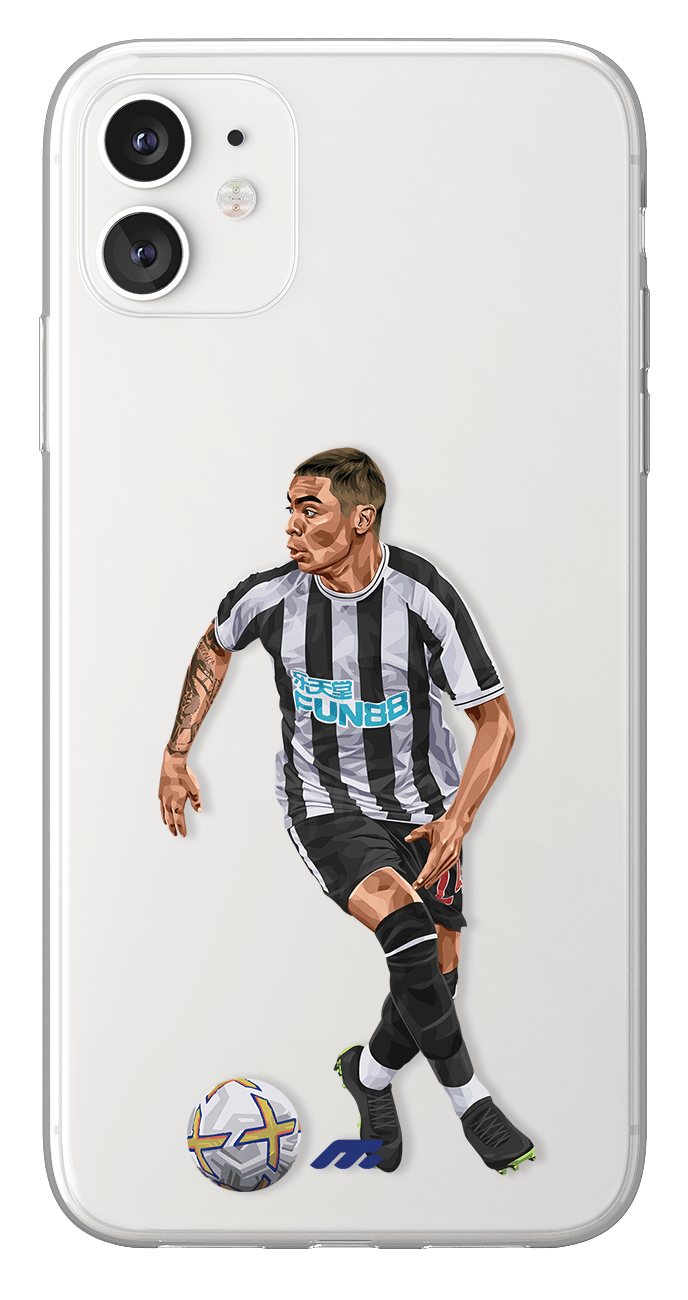 Coque de Miguel Almiron avec Newcastle, Etui de téléphone de Football