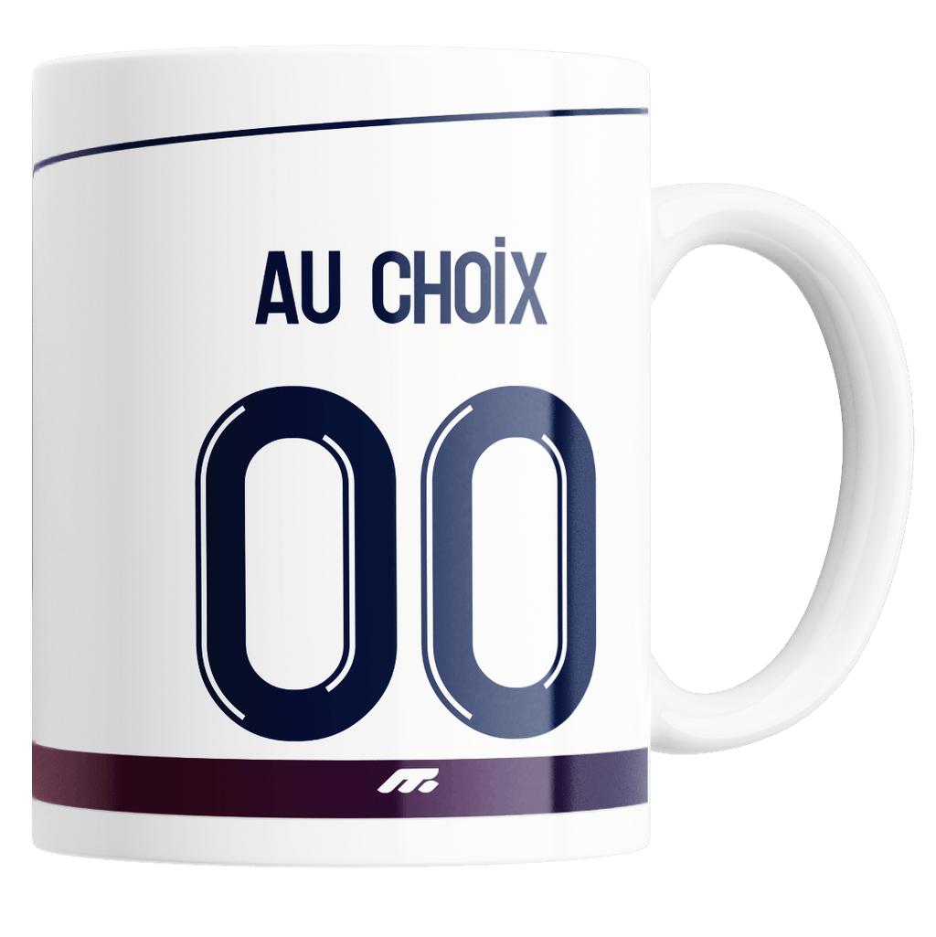 Mug PSG personnalisé. Mug Supporter Paris Saint Germain - Foot