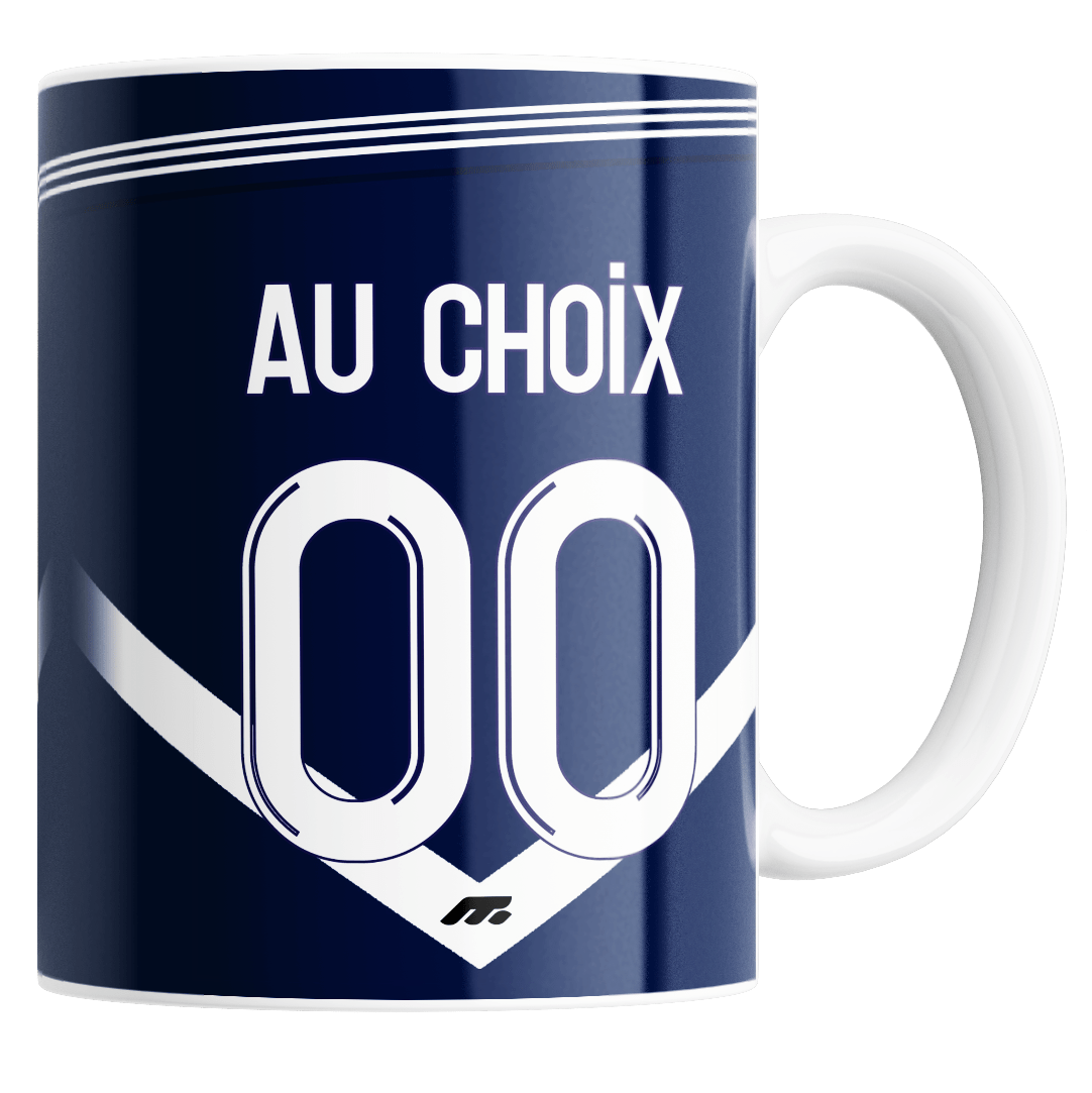 Mug Girondins de Bordeaux football personnalisable