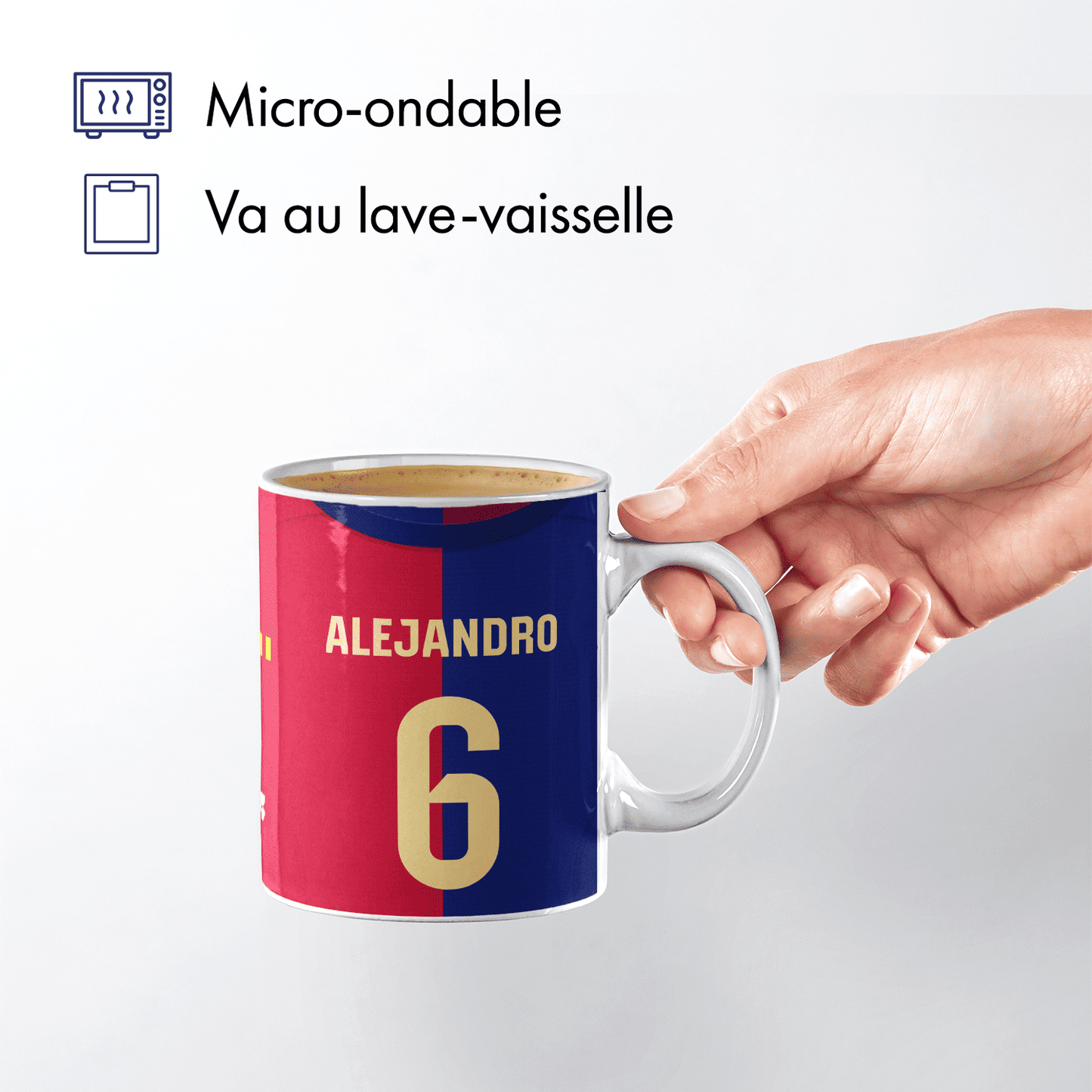 Mug FC Barcelona football personnalisable