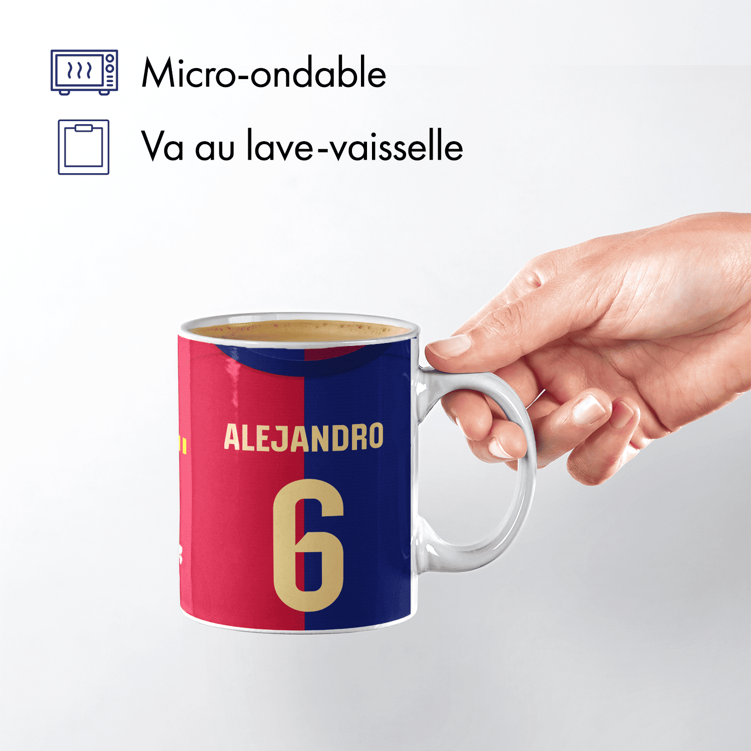 Mug FC Barcelona football personnalisable
