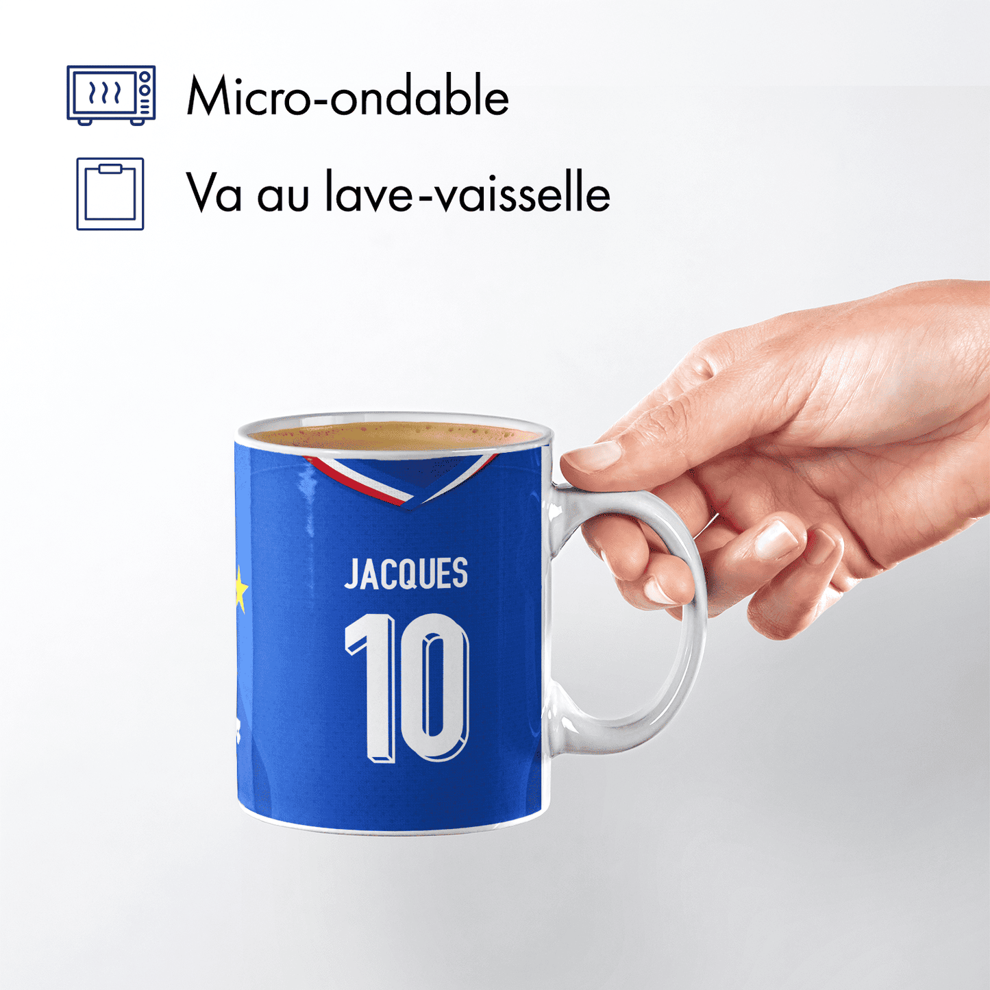 Mug Equipe de France football personnalisable