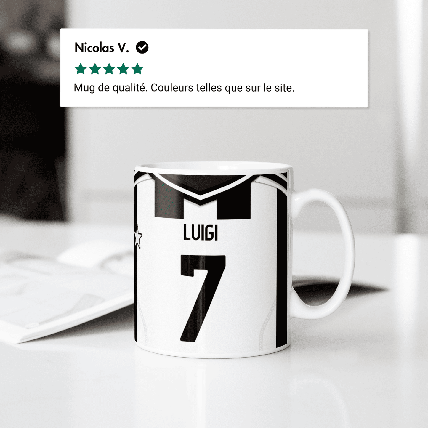 Mug Juventus Football Club football personnalisable