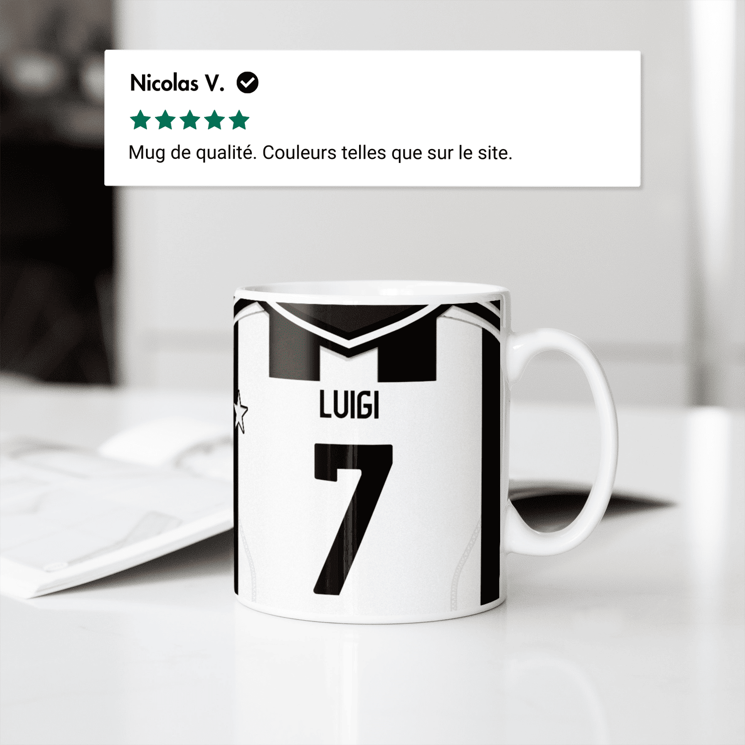 Mug Juventus Football Club football personnalisable
