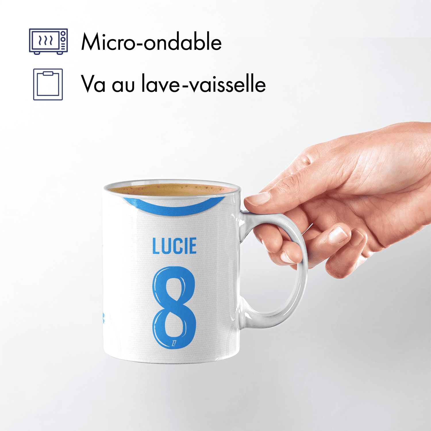 Mug Olympique de Marseille football personnalisable