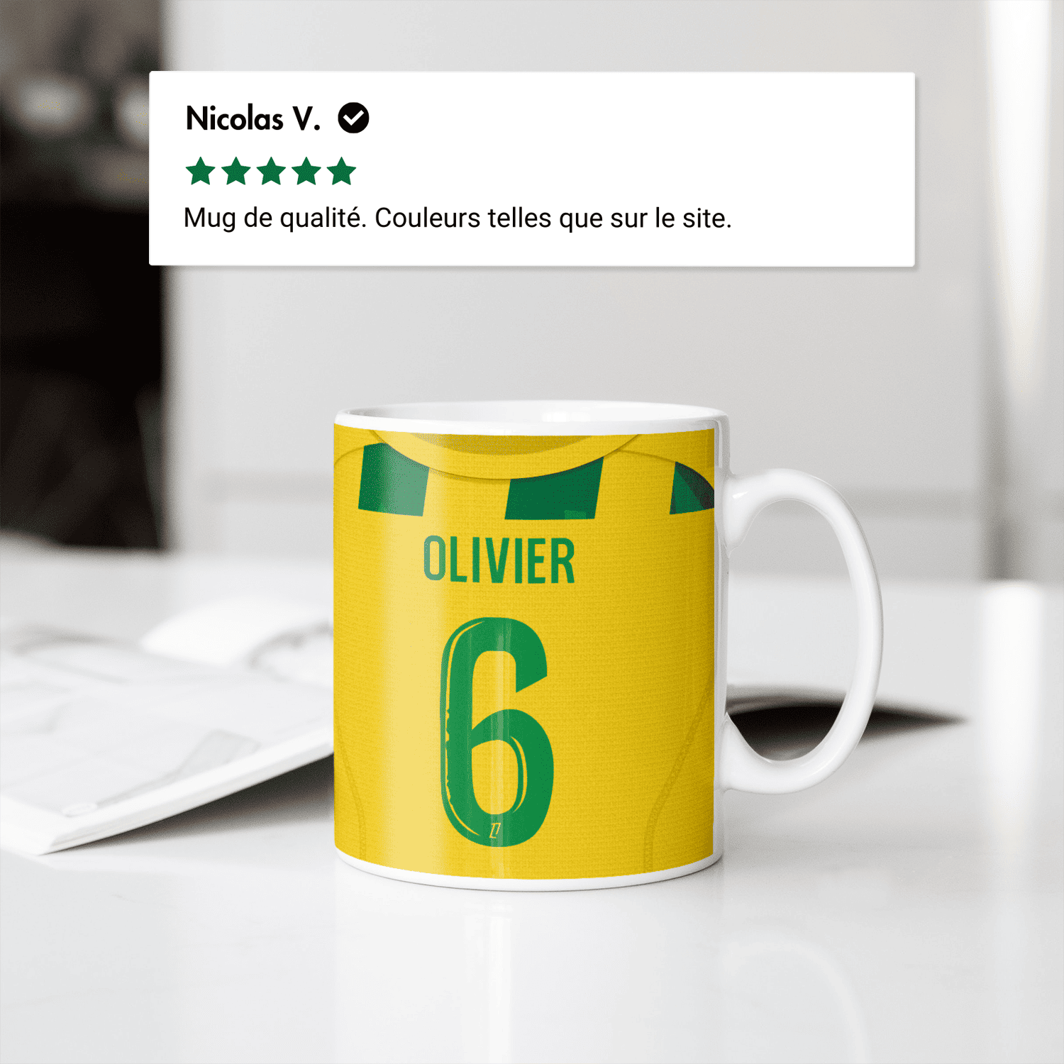 Mug FC Nantes football personnalisable