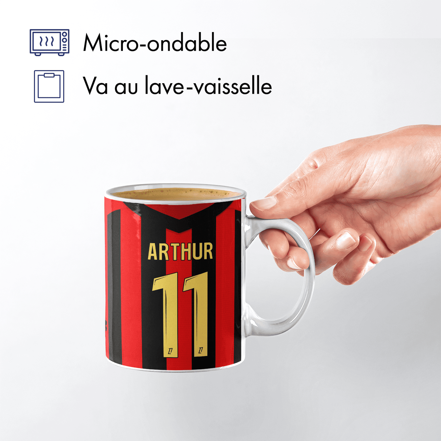 Mug OGC Nice football personnalisable