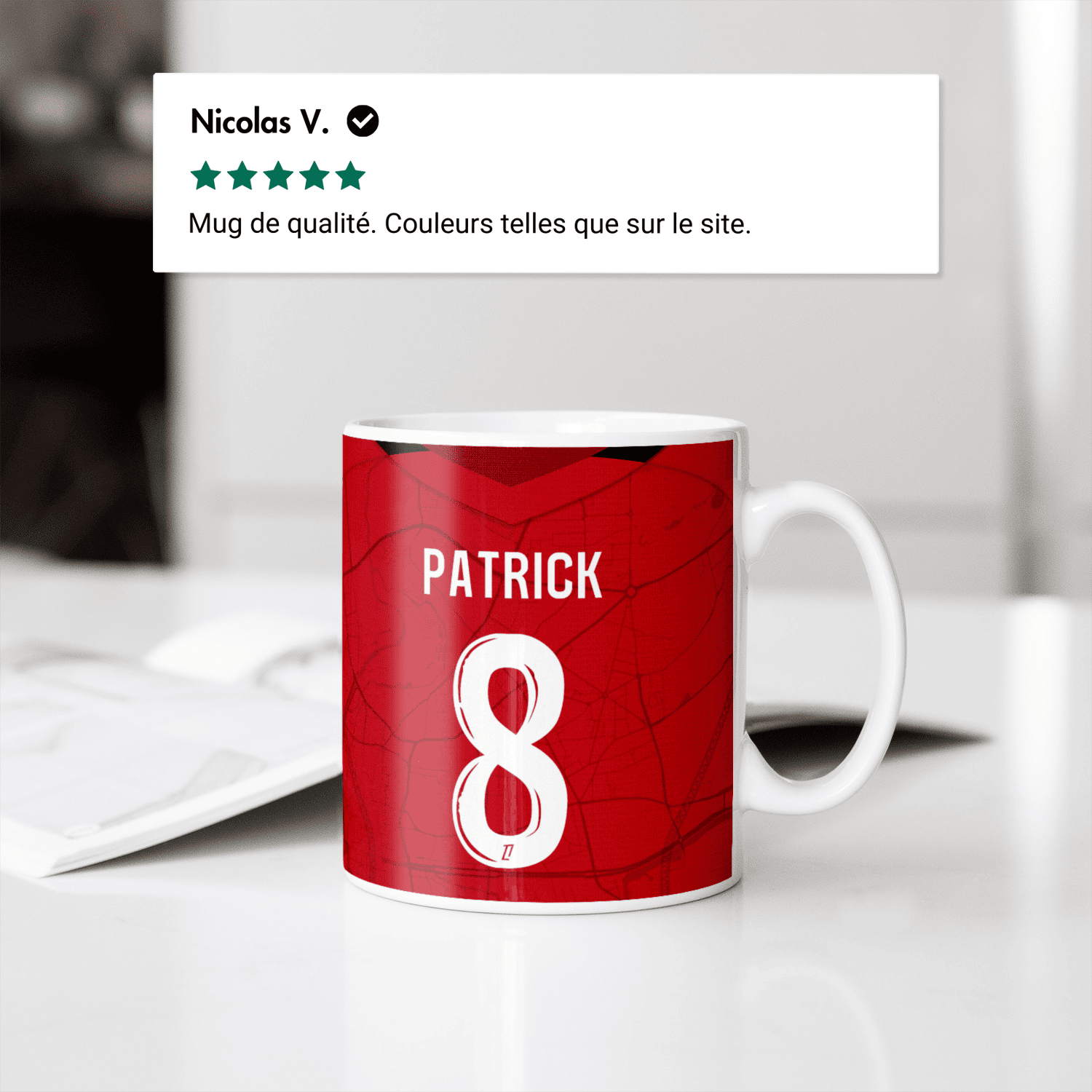 Mug Stade Rennais Football Club football personnalisable