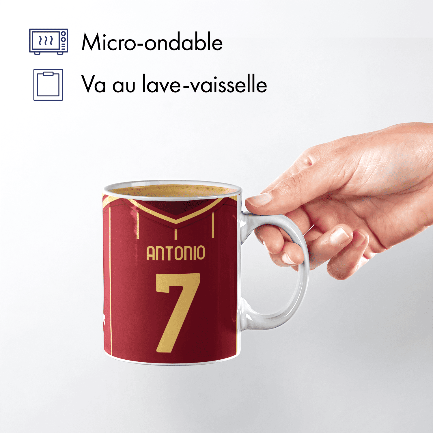 Mug AS Roma football personnalisable