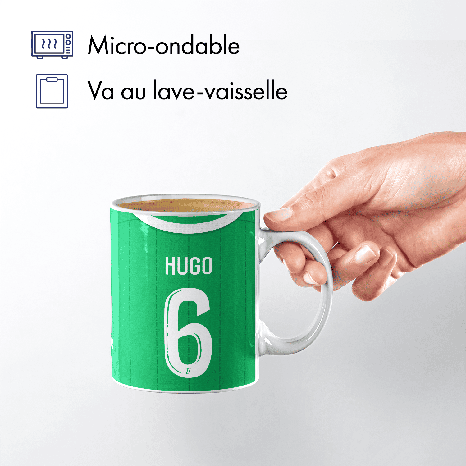 Mug AS Saint-Etienne football personnalisable
