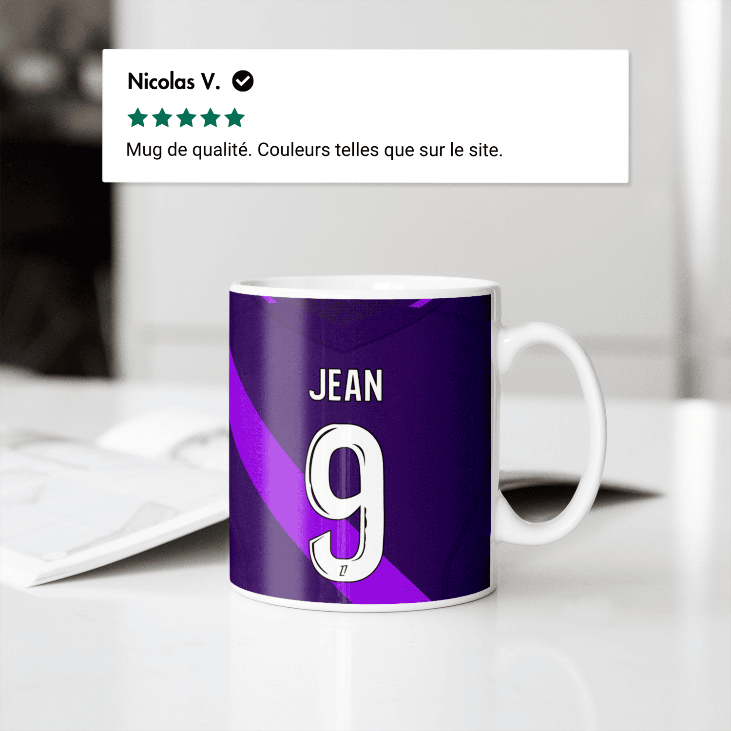 Mug Toulouse FC football personnalisable