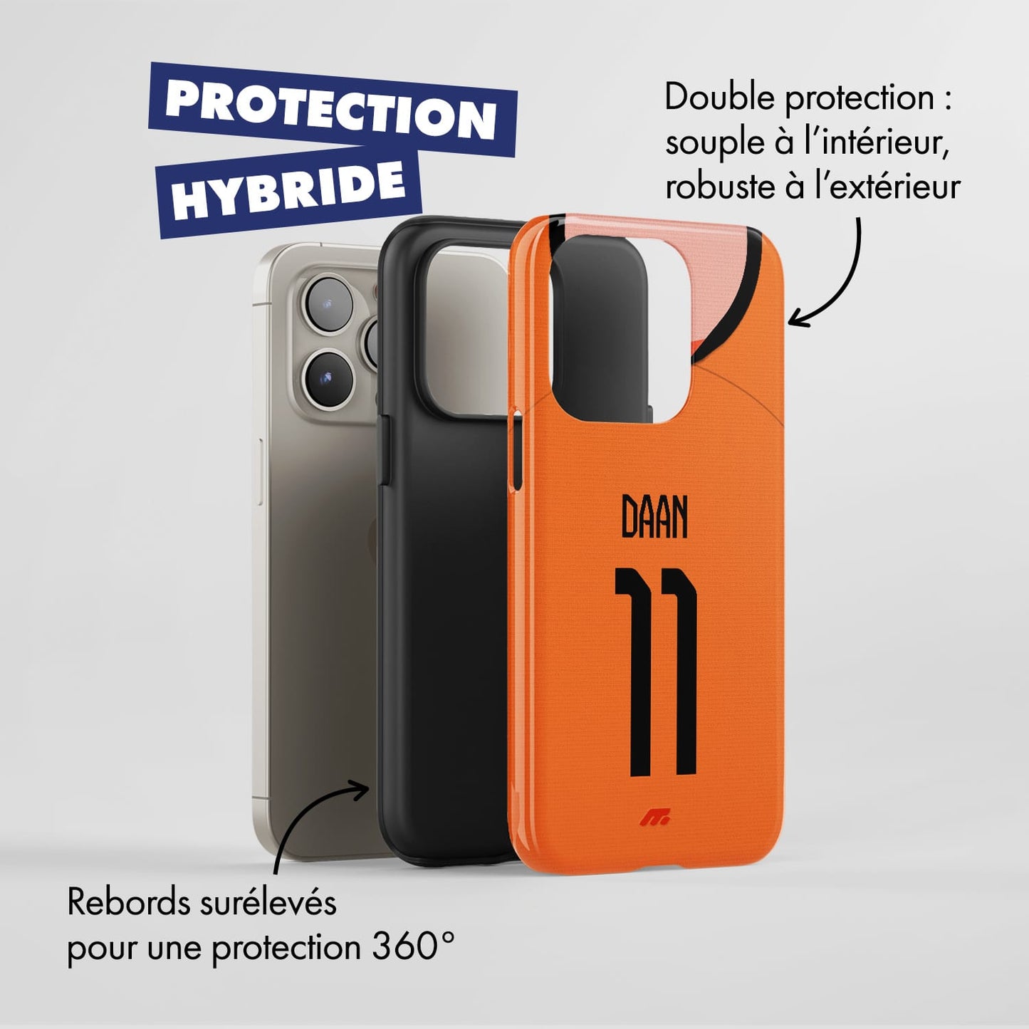 Coque de téléphone Equipe De Pays Bas personnalisé de football