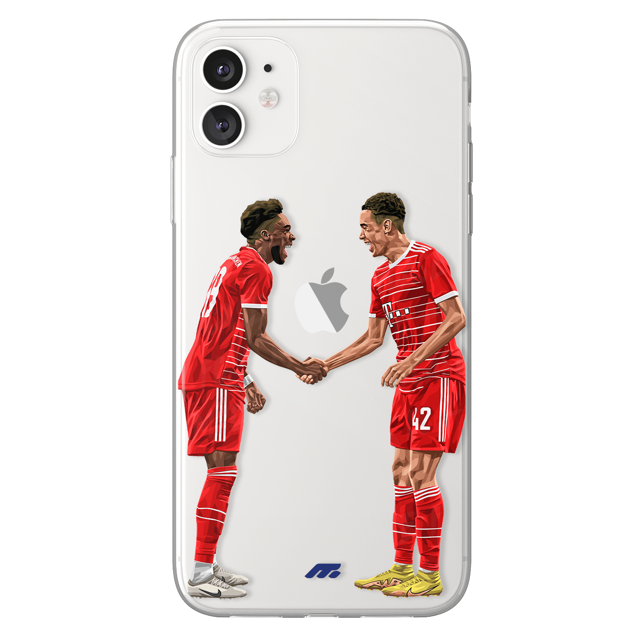 Coque Alphonso Davies et Jamal Musiala de Football Bayern Munich