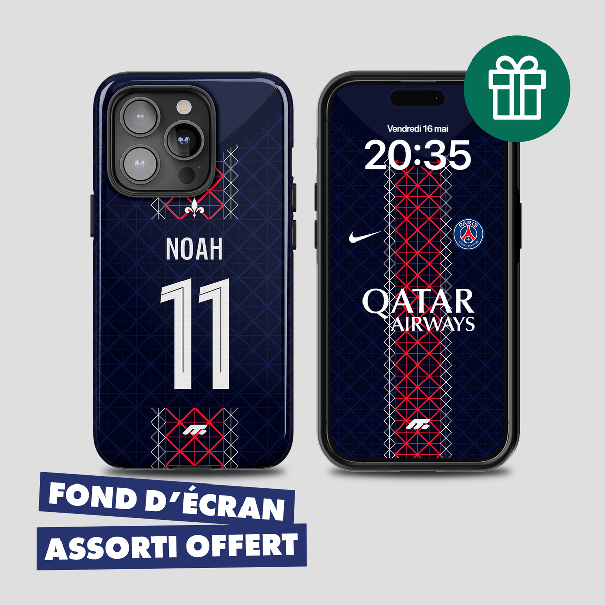 Coque de téléphone Paris Saint-Germain personnalisé de football – MYCASE FC