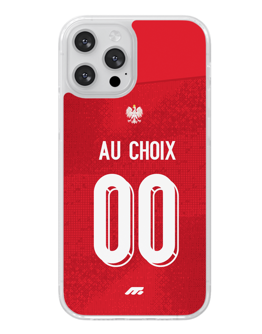 Coque Pologne football personnalisable pour téléphone - iPhone, Samsung, Google, Xiaomi, Oppo