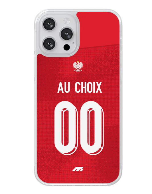 Coque Pologne football personnalisable pour téléphone - iPhone, Samsung, Google, Xiaomi, Oppo