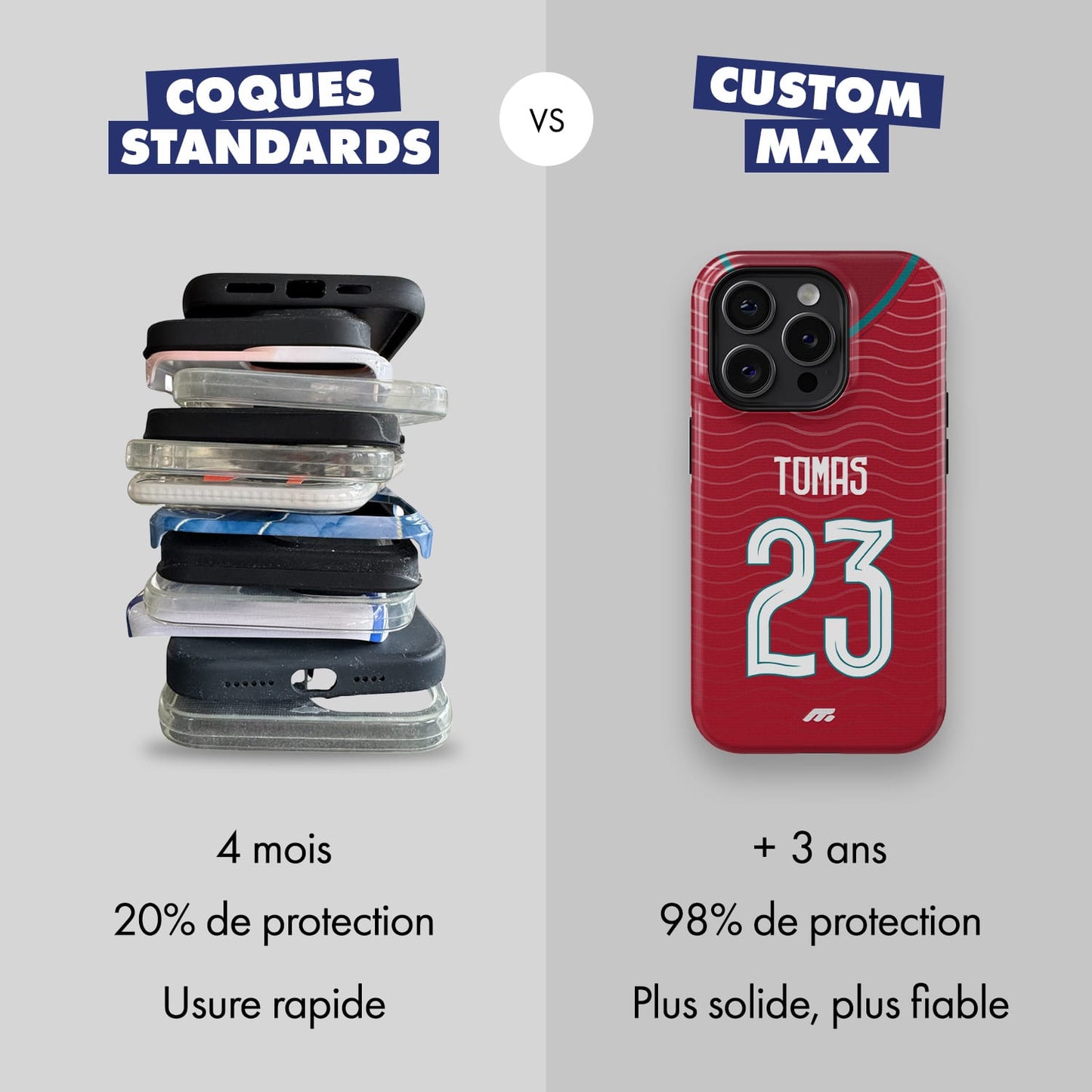Coque de téléphone Equipe De Portugal personnalisé de football