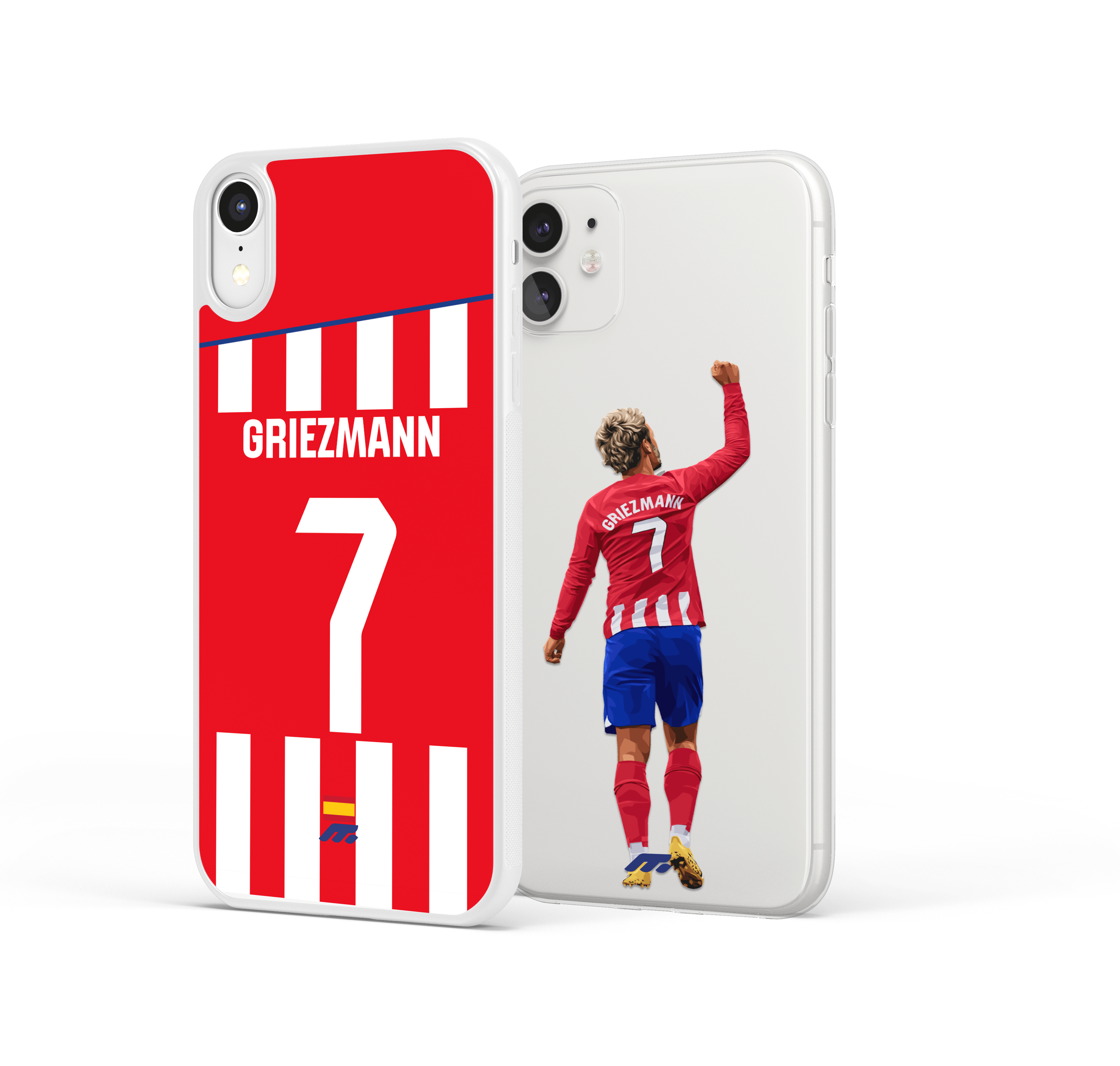 Pack de Coques de protection de Griezmann a l'Atletico Madrid pour iPhone 15 Pro