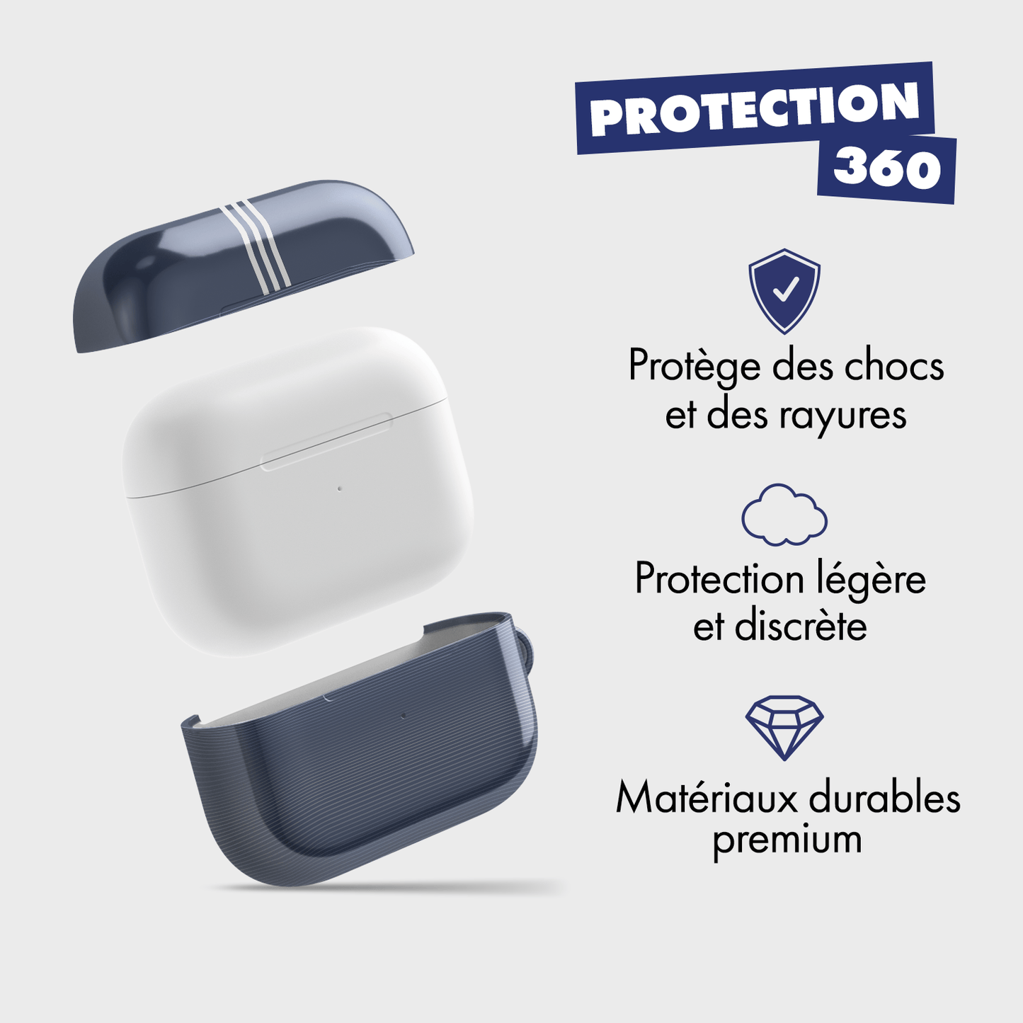 Coque pour AirPods & Samsung buds football Real Madrid CF