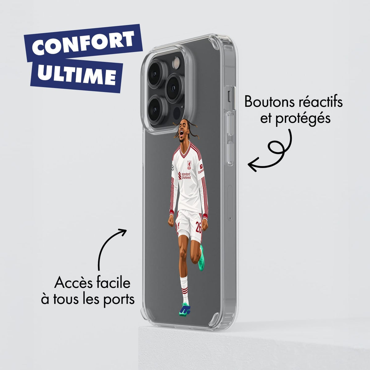 Coque de téléphone  Désiré Doué Équipe de France,