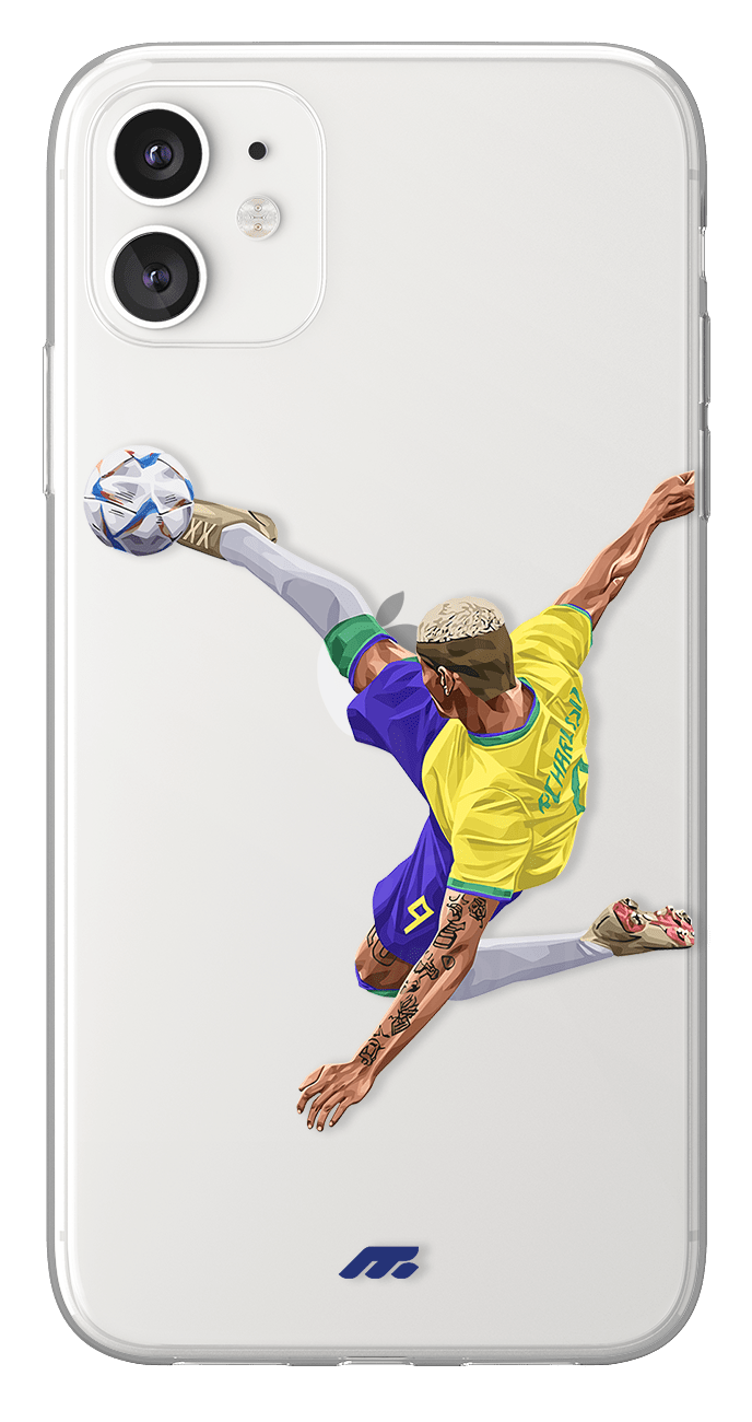 Coque de Richarlison avec Brésil, Etui de téléphone de Football