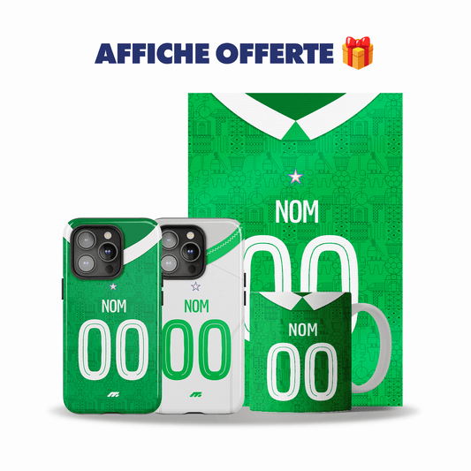 Pack SAINT-ÉTIENNE personnalisé de football