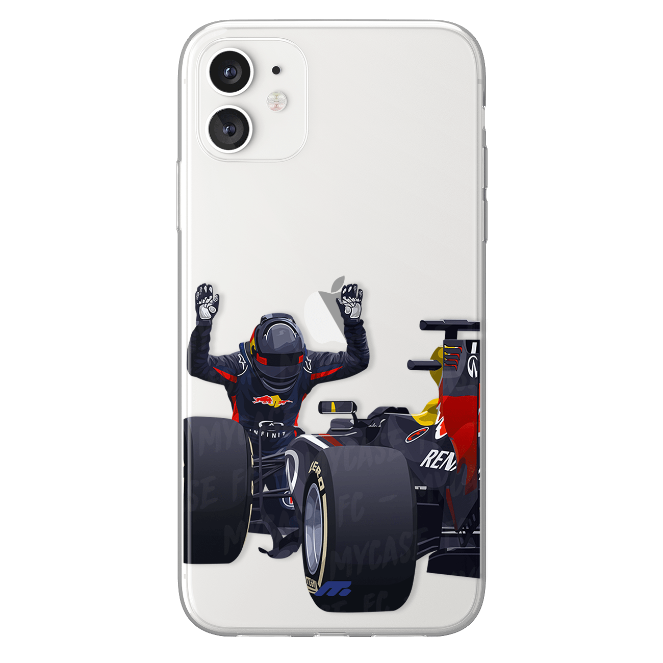 Coque de Sebastian Vettel avec RedBull, Etui de téléphone de Formule 1