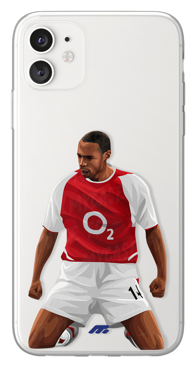 Coque de Thierry Henry avec Arsenal FC, Etui de téléphone de Football