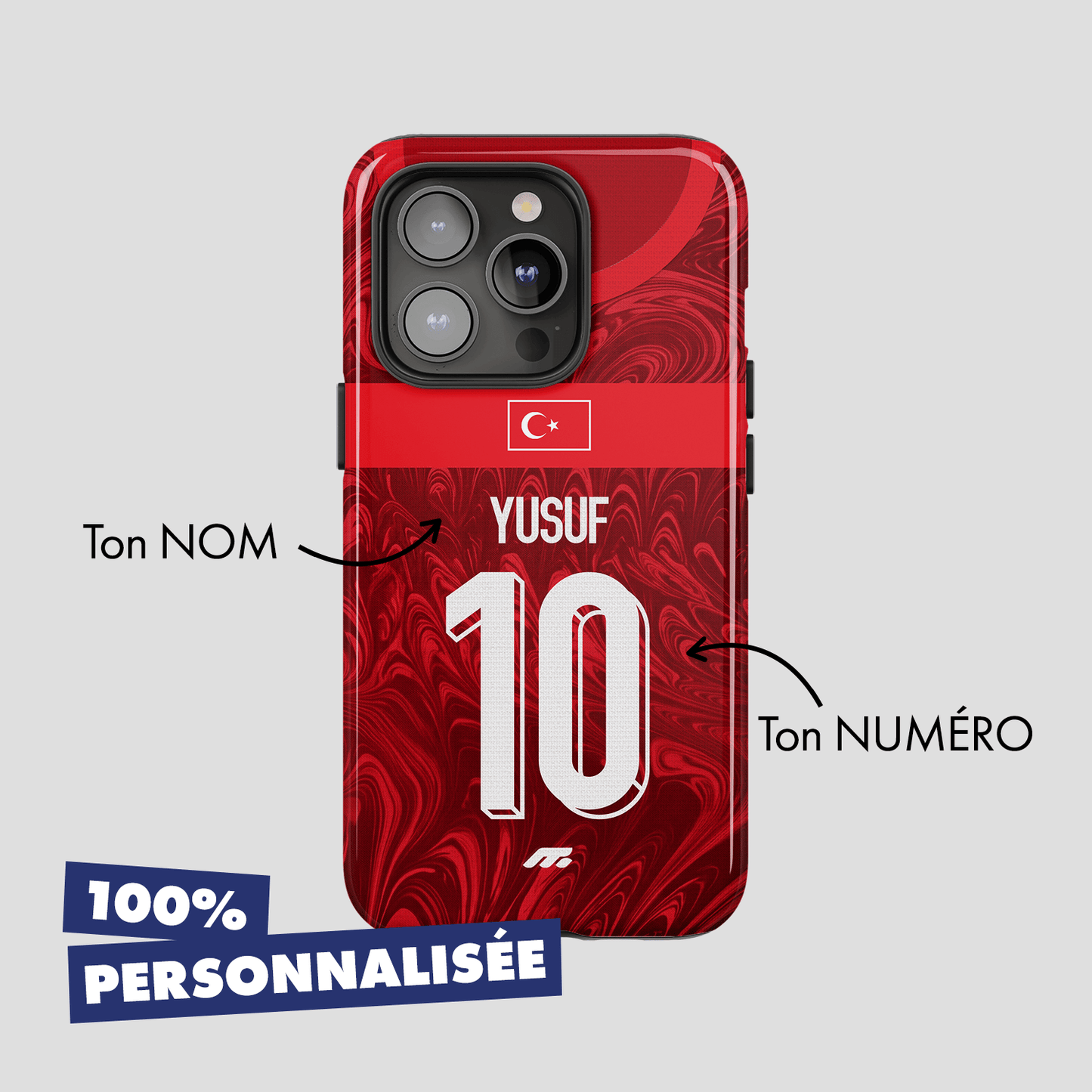 Coque de téléphone Equipe De Turquie personnalisé de football