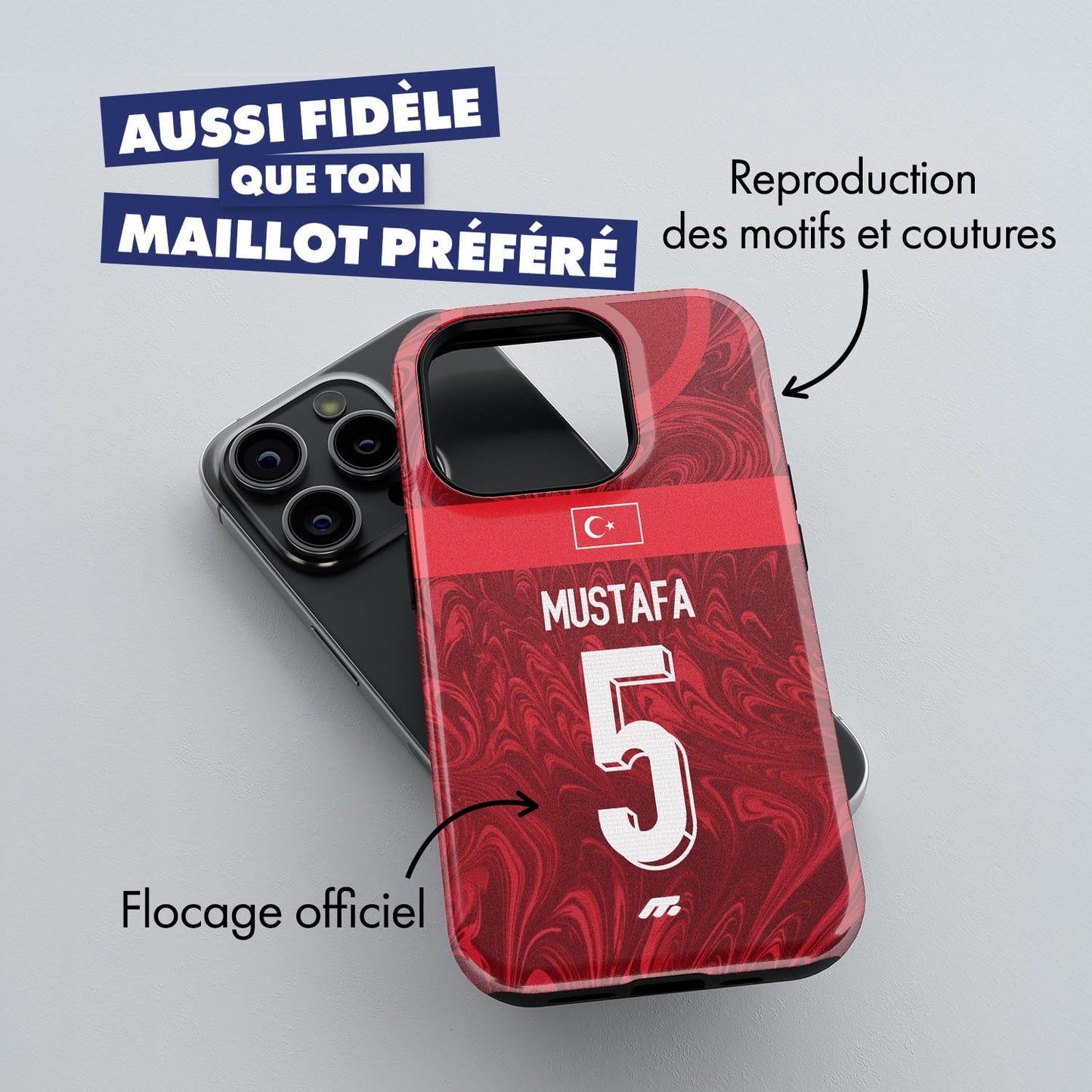 Coque de téléphone Equipe De Turquie personnalisé de football