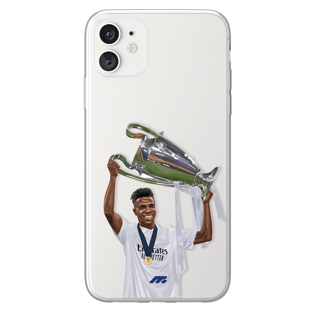 Coque de Vinicius Jr avec Real Madrid CF, Etui de téléphone de Football